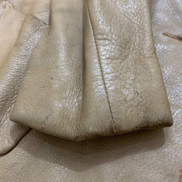Custom-Made VTG 60s Deerskin Tan Leather Jacket Womens SZ Medium Custom Coat USA - Picture 8 of 9